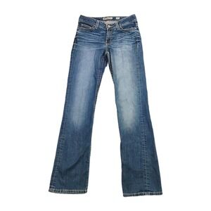 BKE Denim Dakota Stretch Bootcut Jeans Womens 27 L (30.5x34) Thick Stitch